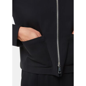 Whistles Black Marla Ponte Zip Through Jacket